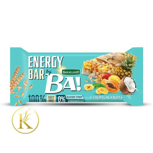 انرژی بار غلات 5 میوه استوایی باکالند (40 گرم) bakalland